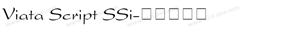 Viata Script SSi字体转换